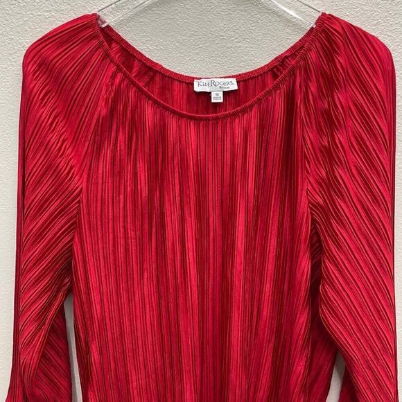 Kim Rogers Woman Red Pullover Top Size 1X - Picture 2 of 11